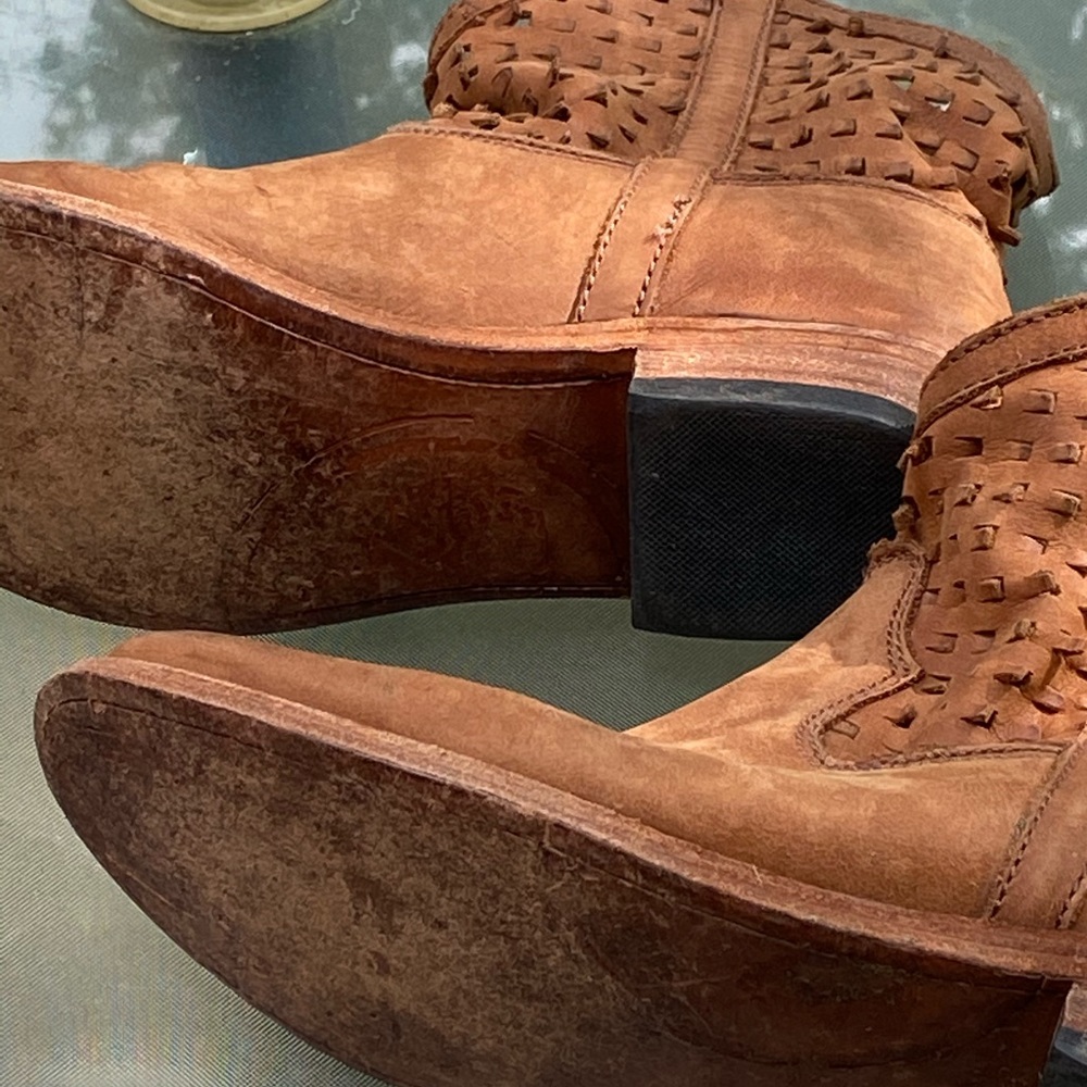 Leather ankle boots size 8